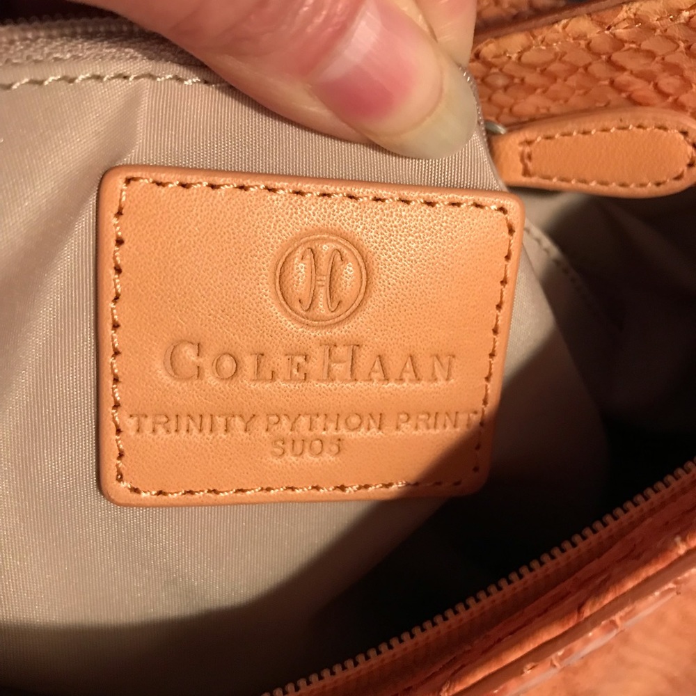 Cole Haan Trinity Python Print Bag - Picture 9 of 14